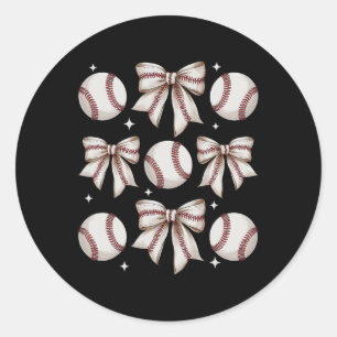 Bysebyll Coquette Bow Bysebyll Mom Mothers Day Bys Classic Round Sticker