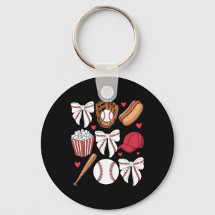Bysebyll Coquette Bow Women Girls Bysebyll Cheer M Keychain
