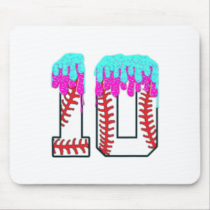 Bysebyll Drip 10 Year Old 10th Birthday Boy Jersey Mouse Pad