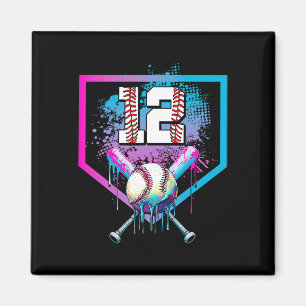 Bysebyll Drip 12th Birthday Home Plate Boy Youth 1 Magnet