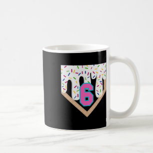 Bysebyll Drip 6th Birthday Home Plate Boys Youth 6 Coffee Mug