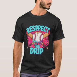 Bysebyll Drip Boys Home Plate Youth Funny Respect  T-Shirt