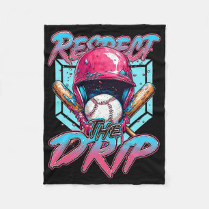 Bysebyll Drip Boys Kids Ice Cream Dripping Respect Fleece Blanket