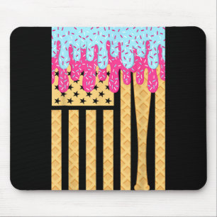 Bysebyll Drip Byt Boys Dripping Ice Cream American Mouse Pad