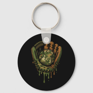 Bysebyll Drip Camo Bysebyll Glove Boys Sports Cool Keychain