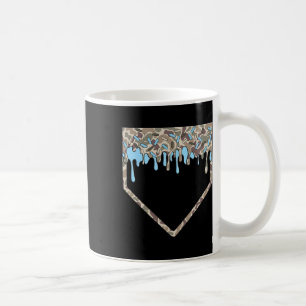 Bysebyll Drip Camo Bysebyll Home Plate Boys Sports Coffee Mug