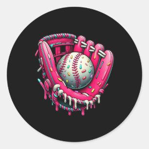 Bysebyll Drip For Boys Ice Cream Drip Youth Boys B Classic Round Sticker