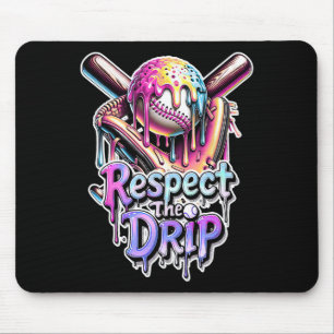 Bysebyll Drip Ice Cream Dripping Respect The Drip Mouse Pad