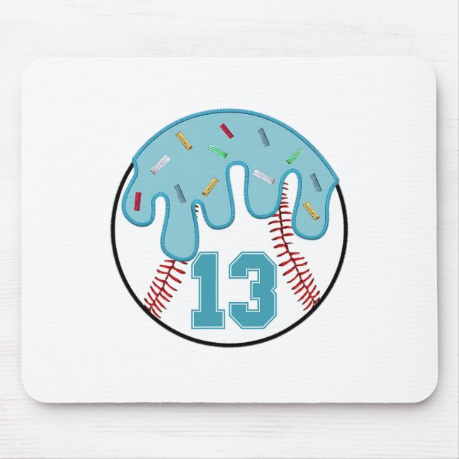 Bysebyll Dripping 13th Birthday 13 Year Old Boys Y Mouse Pad (Front)