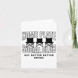Bysebyll Fans Home Plate Social Club Game Day Mens Card
