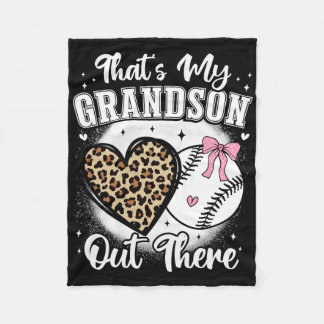 Bysebyll Grandma Thats My Grandson Nana Cheer Gran Fleece Blanket
