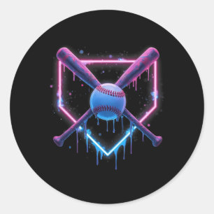 Bysebyll Home Plate Drip Boys Bysebyll Byt3 Classic Round Sticker
