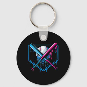 Bysebyll Home Plate Drip Boys Bysebyll Byt 2  Keychain