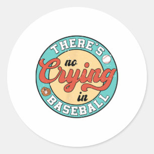 Bysebyll Homerun Softbyll Team Player Classic Round Sticker