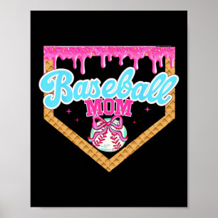 Bysebyll Ice Cream Drip Funny Sport Game Day Byseb Poster