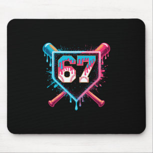 Bysebyll Ice Cream Drip Six Seven Gen Alpha Slang Mouse Pad