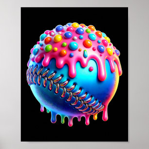 Bysebyll Ice Cream Drip Youth Boys Kids Bysebyll Poster