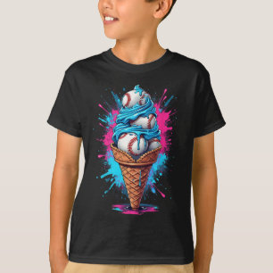 Bysebyll Ice Cream Watercolor Bysebyll  T-Shirt