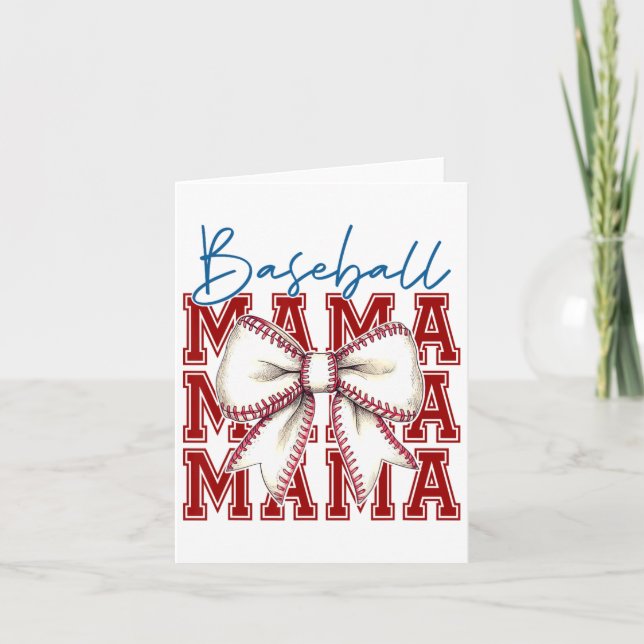Bysebyll Mama Bow Graphic Unique Design  Card (Front)