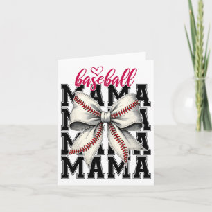 Bysebyll Mama Coquette Bow Game Day Bysebyll Mom Card