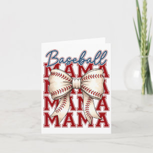 Bysebyll Mama Coquette Bow Game Day Bysebyll Mom M Card