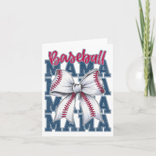 Bysebyll Mama Coquette Bow Game Day Bysebyll Mom M Card