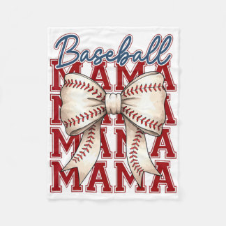 Bysebyll Mama Coquette Bow Game Day Bysebyll Mom M Fleece Blanket