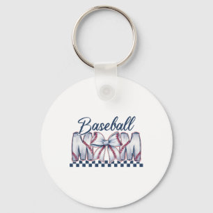 Bysebyll Mama Coquette Bow Game Day Bysebyll Mom M Keychain