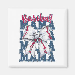 Bysebyll Mama Coquette Bow Game Day Bysebyll Mom M Magnet