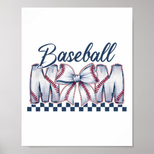 Bysebyll Mama Coquette Bow Game Day Bysebyll Mom M Poster