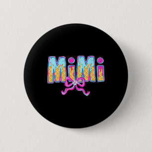 Bysebyll Mimi Coquette Bow Ice Cream Bysebyll Drip 2 Inch Round Button