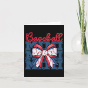 Bysebyll Mimi Coquette Bow Sport Mom Mothers Day Card