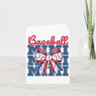 Bysebyll Mimi Coquette Bow Sport Mom Mothers Day Card