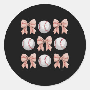 Bysebyll Mom Coquette Bow Aesthetic Mother's Day W Classic Round Sticker