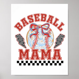 Bysebyll Mom Coquette Bow Family Mommy Mama Women  Poster