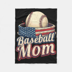 Bysebyll Mom Patriotic American Fleece Blanket