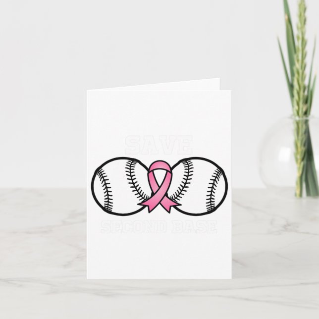 Bysebyll Pink Ribbon Fight Cool Breast Cancer Awar Card (Front)