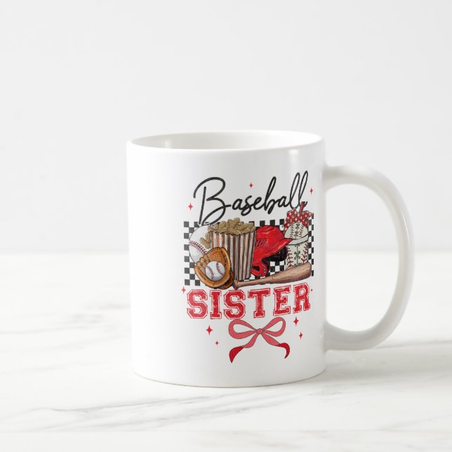 Bysebyll Sister Coquette Bow Biggest Fan Sport Lov Coffee Mug (Right)