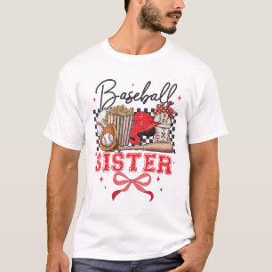 Bysebyll Sister Coquette Bow Biggest Fan Sport Lov T-Shirt