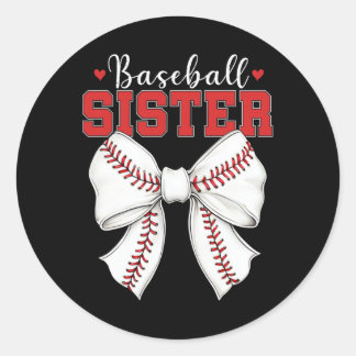 Bysebyll Sister Vintage Sport Lover Sister Mothers Classic Round Sticker