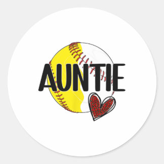 Bysebyll Softbyll Auntie Proud Softbyll Bysebyll A Classic Round Sticker