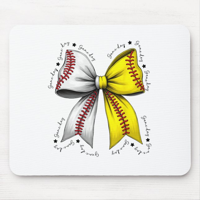 Bysebyll Softbyll Bow  Mouse Pad (Front)