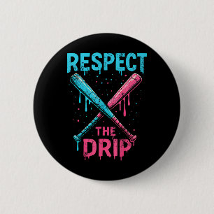 Bysebyll Softbyll Respect The Drip Sports League D 2 Inch Round Button
