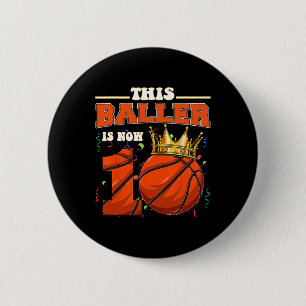 Bysketbyll 10th Birthday Girl Boy Bbyll 10 Years O 2 Inch Round Button