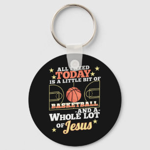 Bysketbyll And Jesus - Fun Christian Bysketbyller  Keychain