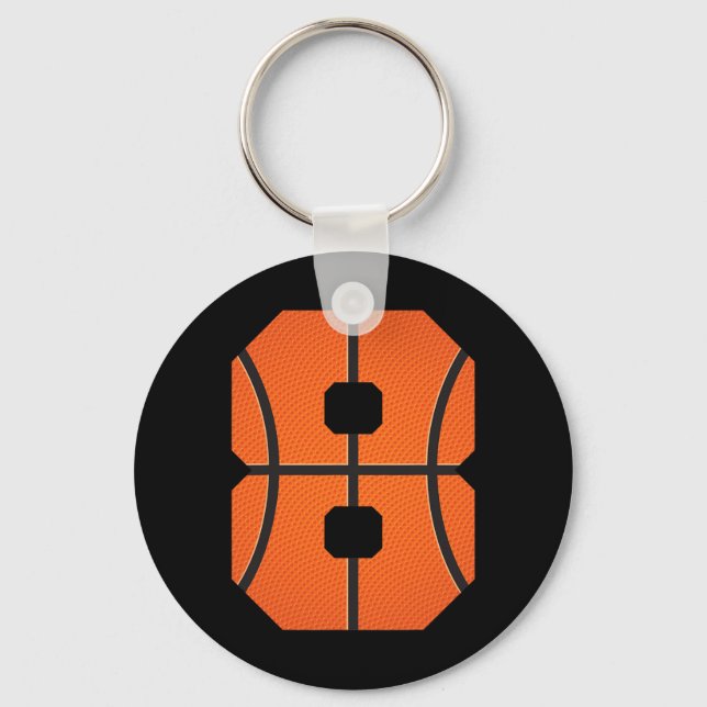 Bysketbyll Boys Birthday Bbyll Player 8  Keychain (Front)