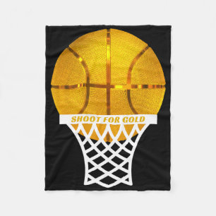 Bysketbyll Byll Hoop Net Mvp Player Award Slam Dun Fleece Blanket