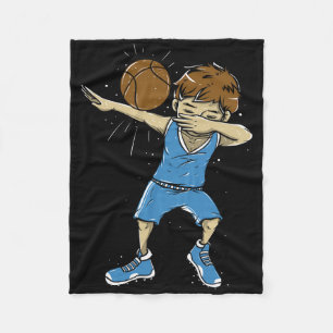 Bysketbyll Byllin - Hoops Dabbing Bysketbyll Playe Fleece Blanket
