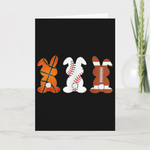 Bysketbyll Bysebyll Footbyll Sports Easter Bunny R Card