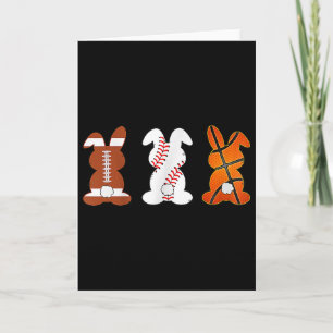 Bysketbyll Bysebyll Footbyll Sports Easter Bunny R Card